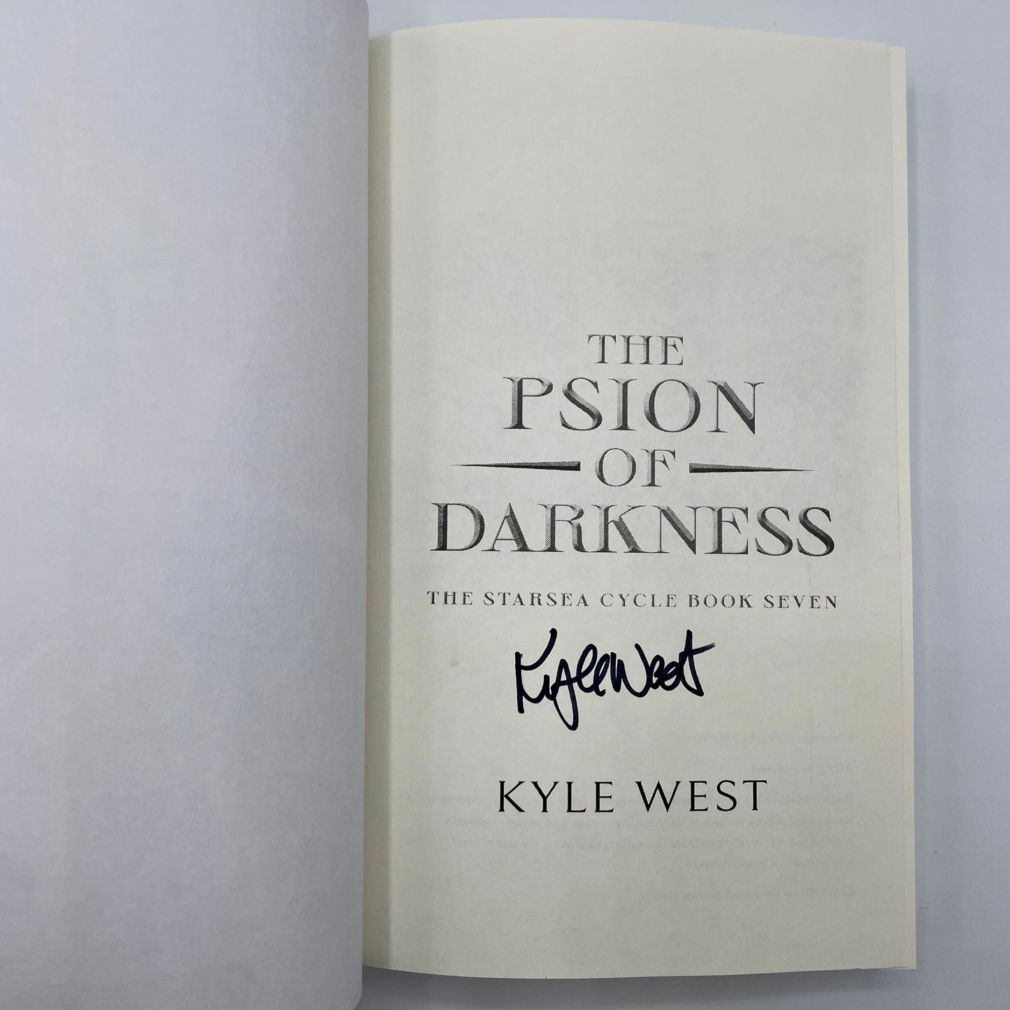 The Psion of Darkness (Signed Paperback)