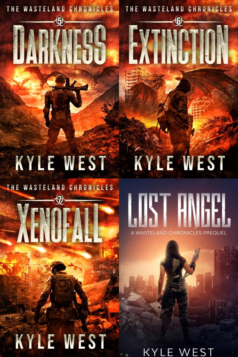Wasteland Books 5-7 + Prequel - Kyle West Books