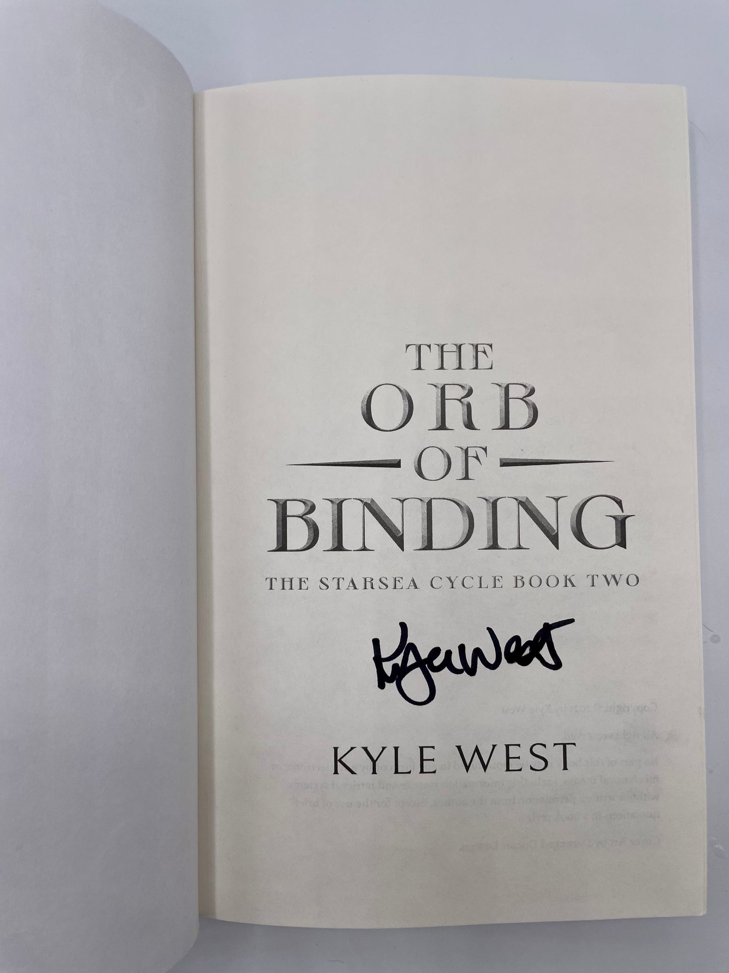 The Orb of Binding (Signed Paperback)