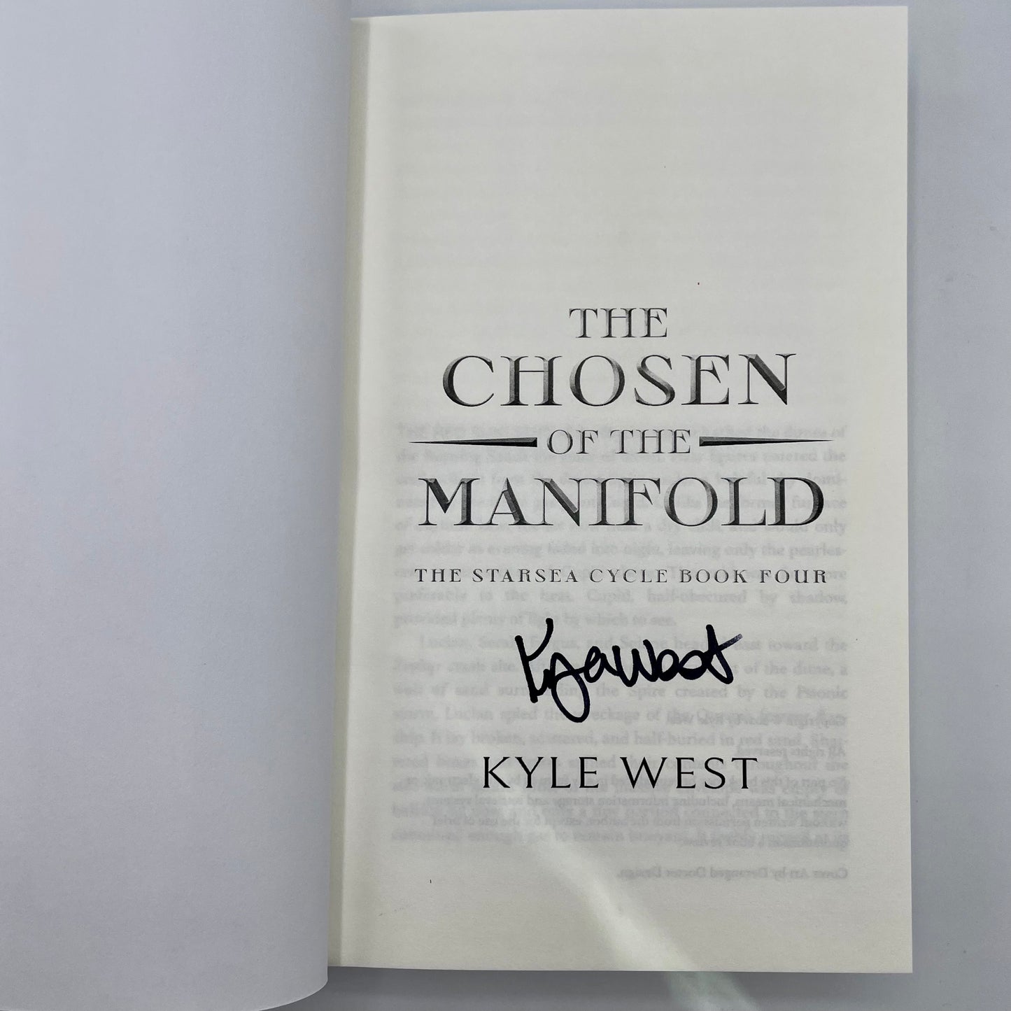 Preorder: The Chosen of Manifold (Signed Hardback)