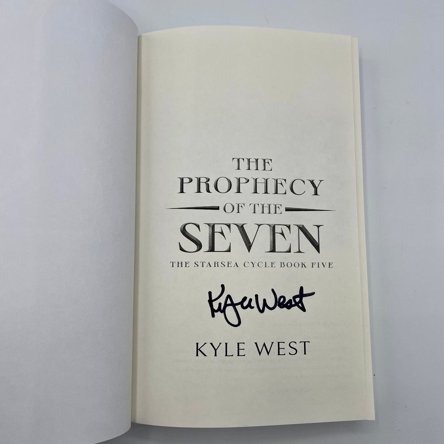 The Prophecy of the Seven (Signed Paperback)