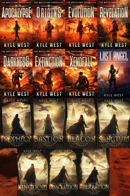 Wasteland Universe 15 Paperback Mega Bundle - The Ultimate Collection of Kyle West's Post-Apocalyptic Sagas - Kyle West Books